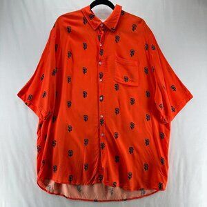 San Francisco Giants Shirt Womens 2XL Genuine Merchandise Short Sleeve Orange